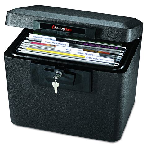 metal document safe box|sentry safe file box.